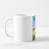 Bermuda Beach Scooter Reiseplakat Kaffeetasse (Links)