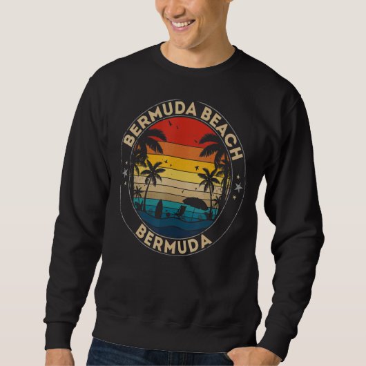 Bermuda Beach Souvenir Bermuda Erinnerung Sweatshirt (Vorderseite)