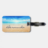 Bermuda Beach Sunrise Gepäckanhänger (Rückseite horizontal)