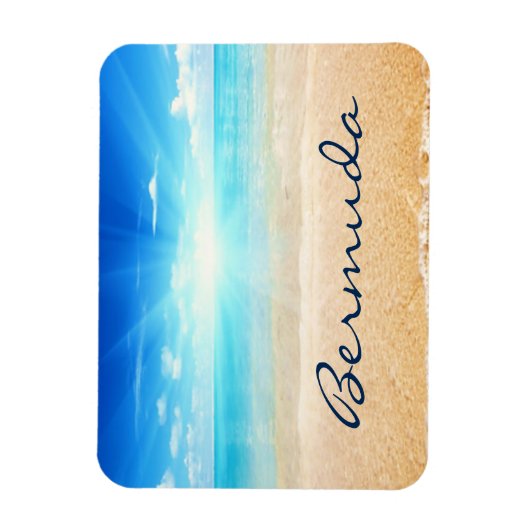 Bermuda Beach Sunrise Magnet (Vertikal)