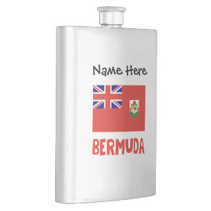 Bermuda Bermudian Flag Personalisiert Flachmann