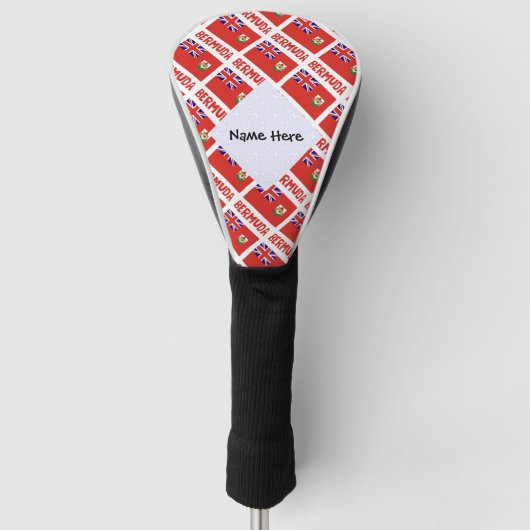 Bermuda Bermudian Flag Personalisiert geteert Golf Headcover (Vorderseite)