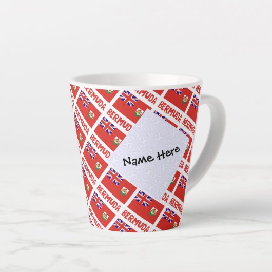 Bermuda Bermudian Flag Personalisiert geteert Milchtasse (Rechte Ecke)