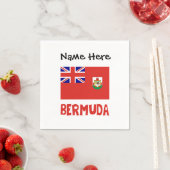 Bermuda Bermudian Flag Personalisiert Serviette (Beispiel)