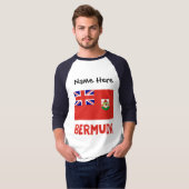 Bermuda Bermudian Flag Personalisiert T-Shirt (Vorne ganz)