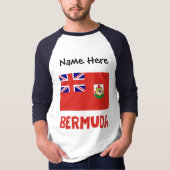 Bermuda Bermudian Flag Personalisiert T-Shirt (Vorderseite)