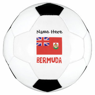 Bermuda-Bermudianische Flagge Personalisierter Nam Fußball