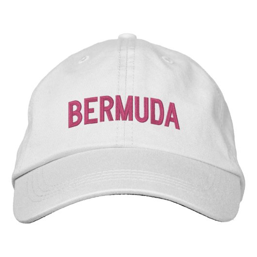 BERMUDA BESTICKTE BASEBALLKAPPE (Vorderseite)