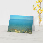 Bermuda Blue Green Waters Karte (Gelbe Blume)