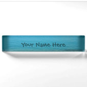Bermuda Blue Green Waters Namensplakette (Vorderseite)