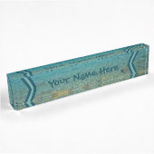 Bermuda Blue Green Waters Namensplakette