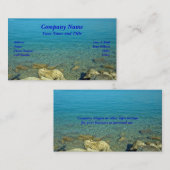 Bermuda Blue Green Waters Visitenkarte (Vorne/Hinten)