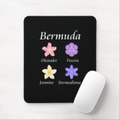 Bermuda-Blume-Symbole - Farbe Mousepad (Mit Mouse)