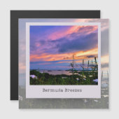 Bermuda Breeze Magnet-Karte Magnetkarte (Vorne/Hinten)