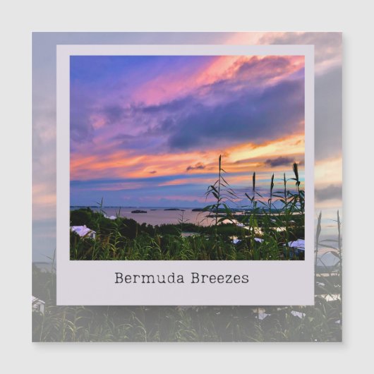 Bermuda Breeze Magnet-Karte Magnetkarte (Vorderseite)