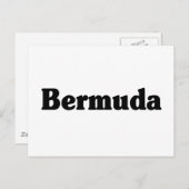 Bermuda Classic Style Postkarte (Vorne/Hinten)