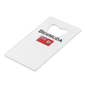 Bermuda Country Flag Light Color Geldbeutel Flaschenöffner (Rückseite Schrägansicht)