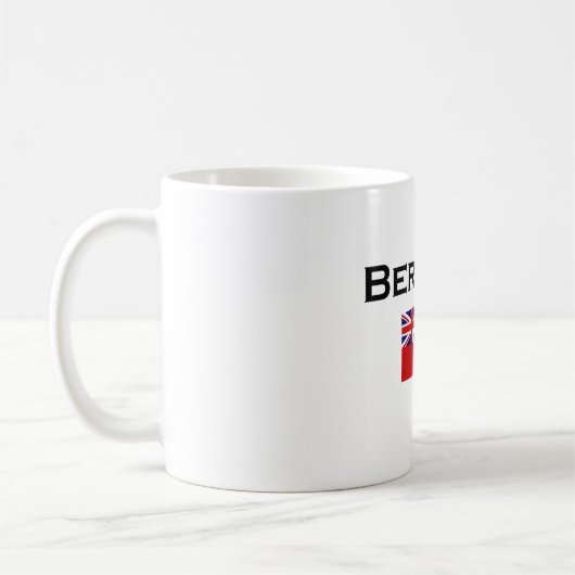 Bermuda Country Flag Light Color Kaffeetasse (Links)