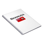 Bermuda Country Flag Light Color Notizblock (Rechte Seite)