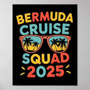 Bermuda Cruise 2025 Reiseroute Matching Family Poster