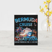Bermuda Cruise Squad 2026 Familienurlaub Karte (Gelbe Blume)