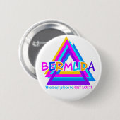 BERMUDA-DREIECK-Knopf Button (Vorne & Hinten)