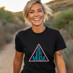 Bermuda-Dreieck mit modernem Text in Dunkelheit T-Shirt