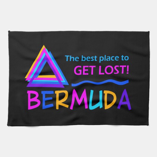 Bermuda-Dreieckgewohnheits-Geschirrtücher Küchentuch (Horizontal)