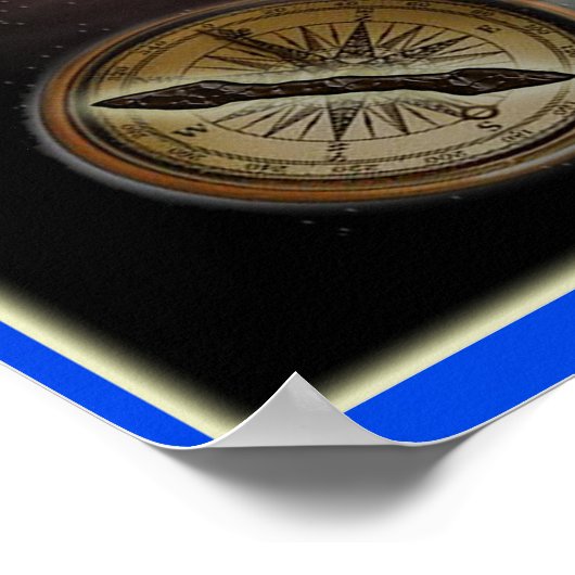 Bermuda-Dreieckposter Poster (Ecke)