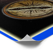 Bermuda-Dreieckposter Poster (Ecke)