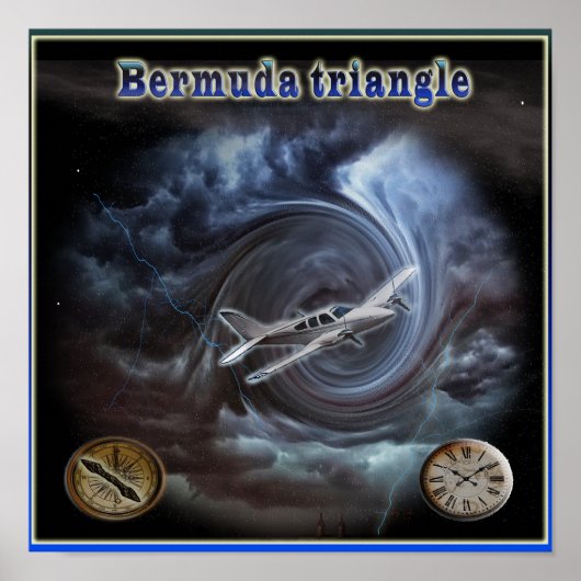 Bermuda-Dreieckposter Poster (Vorne)