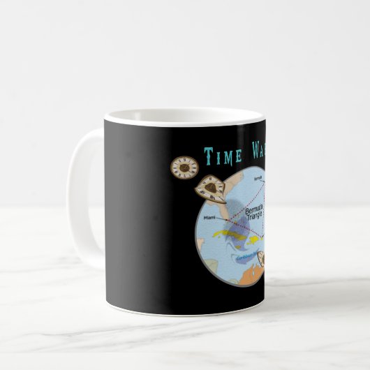 Bermuda-Dreiecksprodukte Kaffeetasse (Vorderseite Links)