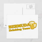 Bermuda Drinking Team Postkarte (Vorne/Hinten)