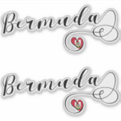 Bermuda-Fahne auf dem Heftsticker Aufkleber (Vorderseite)