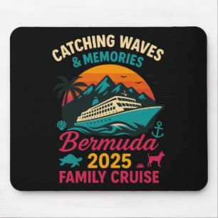 Bermuda-Familienkreuzfahrt 2025 Urlaubs-T-Shirt fü Mousepad