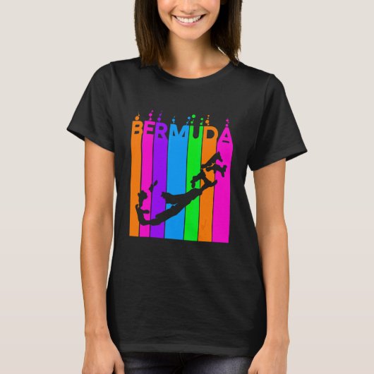 Bermuda Farbige Blasen T-Shirt (Vorderseite)