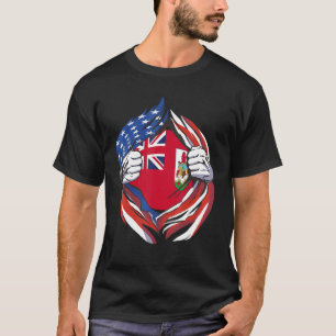 Bermuda Flag American Stolz auf meine Bermudie Her T-Shirt