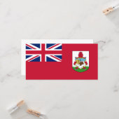 Bermuda Flag (Bermudian) (Caribbean Islands) Karte (Vorderseite/Rückseite Beispiel)