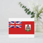 Bermuda Flag BM Postkarte (Stehend Vorderseite)