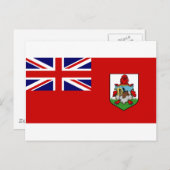 Bermuda Flag BM Postkarte (Vorne/Hinten)
