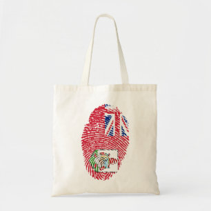 Bermuda Flag Fingerprint Country Prix Tragetasche