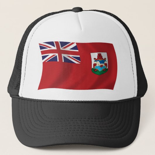 Bermuda Flag Hat Truckerkappe (Vorderseite)