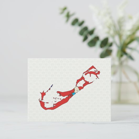 Bermuda Flag Karte (Stehend Vorderseite)