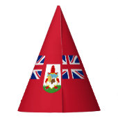 Bermuda-Flag-Party Partyhütchen (Rückseite)