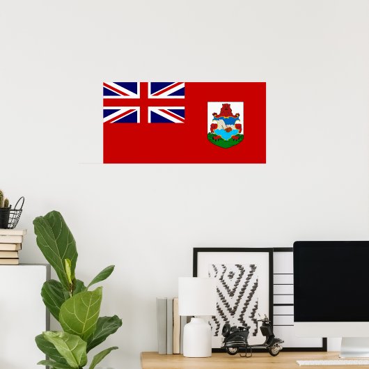 Bermuda Flag Poster (Heimbüro)