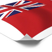 Bermuda Flag Poster Print (Ecke)