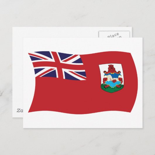 Bermuda Flag Postkarte (Vorne/Hinten)