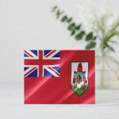 Bermuda - Flag Wave - Postkarte (Stehend Vorderseite)