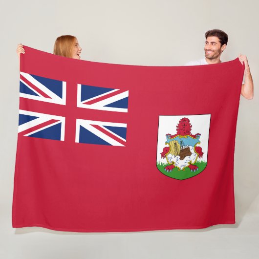 Bermuda-Flagge (Bermudian) (Karibische Inseln) Fleecedecke (Beispiel)