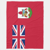 Bermuda-Flagge (Bermudian) (Karibische Inseln) Fleecedecke (Vorderseite)